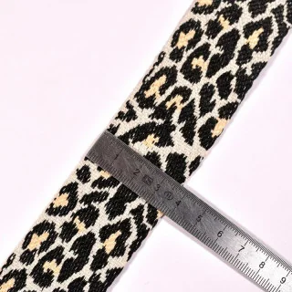 Sangle polyester motif léopard – 38 mm – 2 coloris – Vendue au mètre Tissus et mercerie créative – Nos sélections sans marque - 