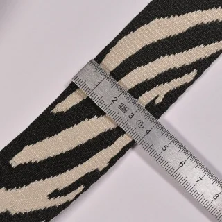 Sangle polyester motif zèbre – 38 mm – Vendue au mètre Tissus et mercerie créative – Nos sélections sans marque - 3
