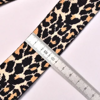 Sangle bandoulière réglable léopard lurex – Rose & noir – 38 mm x 140 cm Tissus et mercerie créative – Nos sélections sans marqu