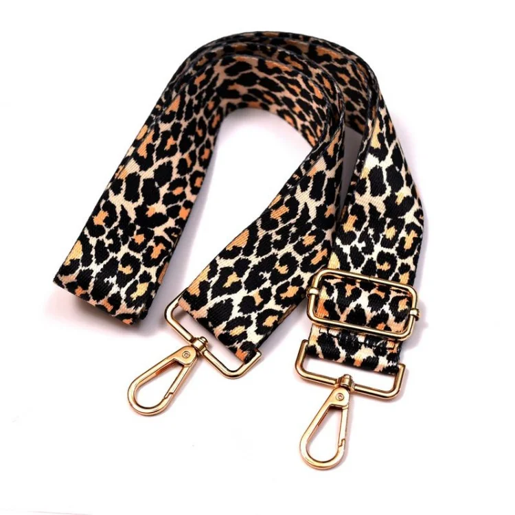 Sangle bandoulière réglable léopard lurex – Rose & noir – 38 mm x 140 cm Tissus et mercerie créative – Nos sélections sans marqu