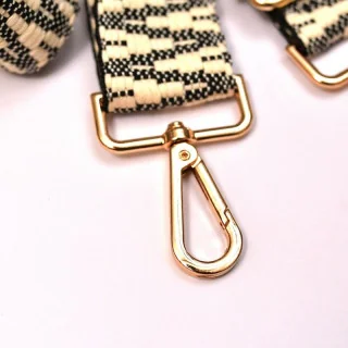 Sangle bandoulière réglable ethnique – Noir & écru – 38 mm x 140 cm Tissus et mercerie créative – Nos sélections sans marque - 3