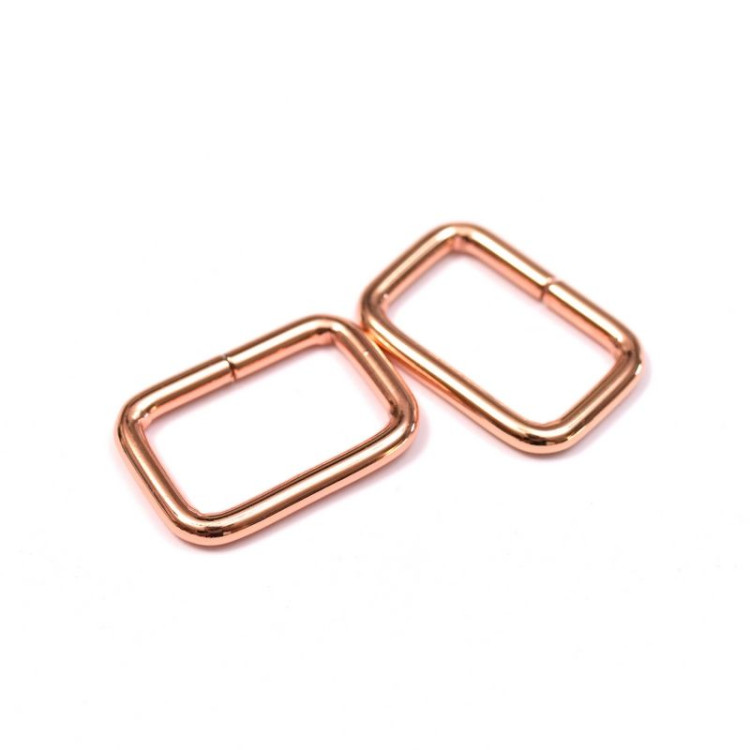 Laço retangular para a correia - Ouro rosa - 20 mm, 25 mm, 30 mm ou 32 mm - Conjunto de 2 Autres marques - Tissus et mercerie - Laço retangular para a correia - Ouro rosa - 20 mm, 25 mm, 30 mm ou 32 mm - Conjunto de 2 Autres marques - Tissus et mercerie -