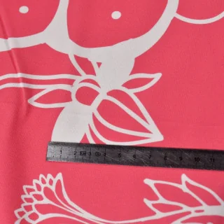 Tissu french terry "Rose Fella" paisley rose fuchsia - Collection L'Oranaise - Les Filles à Pois Design Les Filles à Pois - Desi