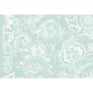 Tissu french terry "Vert de Noura" paisley vert amande - Collection L'Oranaise - Les Filles à Pois Design Les Filles à Pois - De