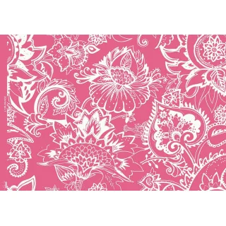 Tissu french terry "Rose Fella" paisley rose fuchsia - Collection L'Oranaise - Les Filles à Pois Design Les Filles à Pois - Desi