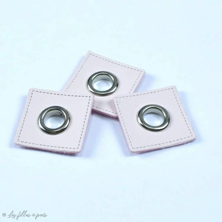 Œillet carré simili cuir gun – 8 mm – Lot de 2 Tissus et mercerie créative – Nos sélections sans marque - 13