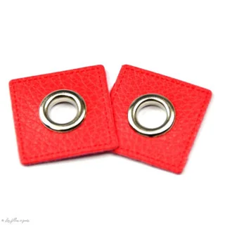 Œillet carré simili cuir gun – 8 mm – Lot de 2 Tissus et mercerie créative – Nos sélections sans marque - 21
