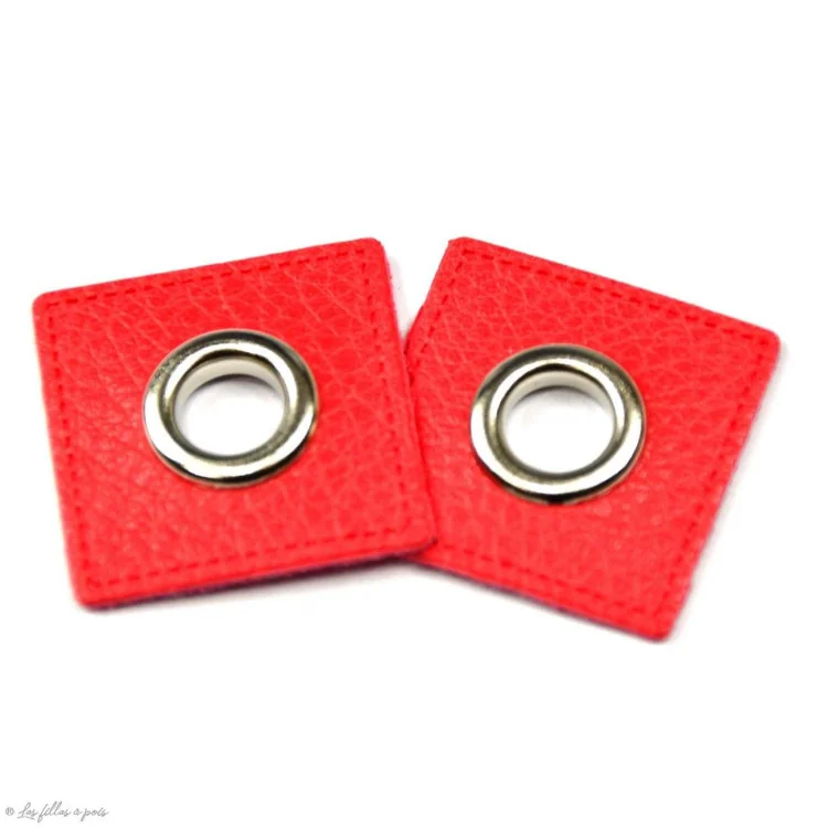 Œillet carré simili cuir gun – 8 mm – Lot de 2 Tissus et mercerie créative – Nos sélections sans marque - 21