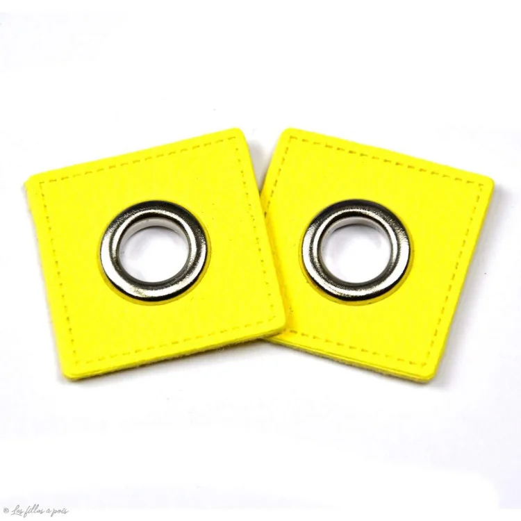 Œillet carré simili cuir gun – 8 mm – Lot de 2 Tissus et mercerie créative – Nos sélections sans marque - 25