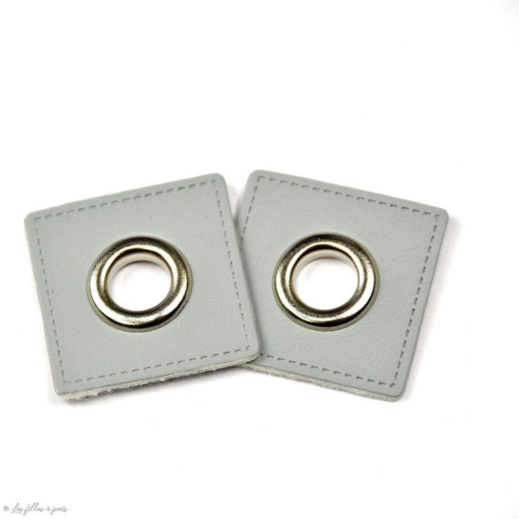 Ilhó de costura quadrado em imitação de couro - Prata - Conjunto de 2 - 8mm Autres marques - Tissus et mercerie - 28 Ilhó de costura quadrado em imitação de couro - Prata - Conjunto de 2 - 8mm Autres marques - Tissus et mercerie - 28
