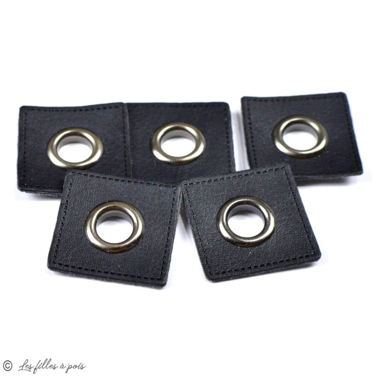 Oeillet simili cuir de couture carré - Gun - Lot de 2 - 8mm Tissus et mercerie créative – Nos sélections sans marque - 7
