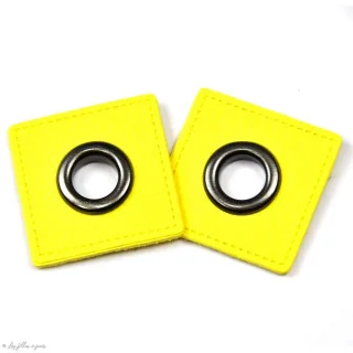 Oeillet simili cuir de couture carré - Gun - Lot de 2 - 8mm Tissus et mercerie créative – Nos sélections sans marque - 24