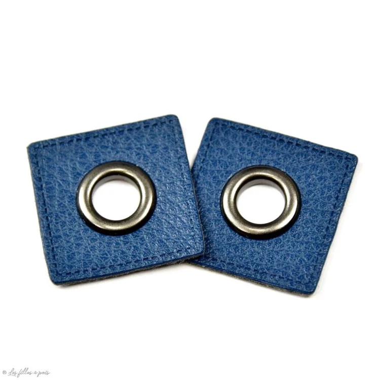 Oeillet simili cuir de couture carré - Gun - Lot de 2 - 8mm Tissus et mercerie créative – Nos sélections sans marque - 30