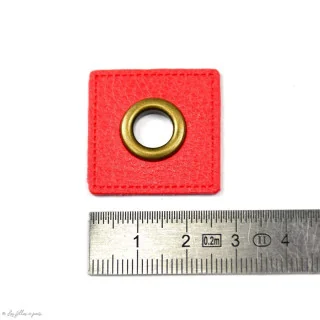Œillet carré simili cuir bronze – 8 mm – Lot de 2 Tissus et mercerie créative – Nos sélections sans marque - 38