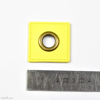 Œillet carré simili cuir bronze – 8 mm – Lot de 2 Tissus et mercerie créative – Nos sélections sans marque - 39