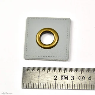 Œillet carré simili cuir bronze – 8 mm – Lot de 2 Tissus et mercerie créative – Nos sélections sans marque - 41