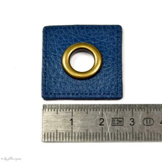Œillet carré simili cuir bronze – 8 mm – Lot de 2 Tissus et mercerie créative – Nos sélections sans marque - 46