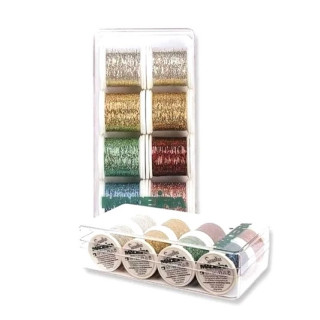 Coffret de fils métalliques 8 bobines Spectra 200m MADEIRA - 8013 Madeira ® - Fils à broder, à coudre et entoilage - 1