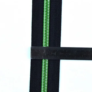Fermeture éclair au mètre noire – Maille vert métallisé – Avec 3 curseurs assortis Tissus et mercerie créative – Nos sélections 