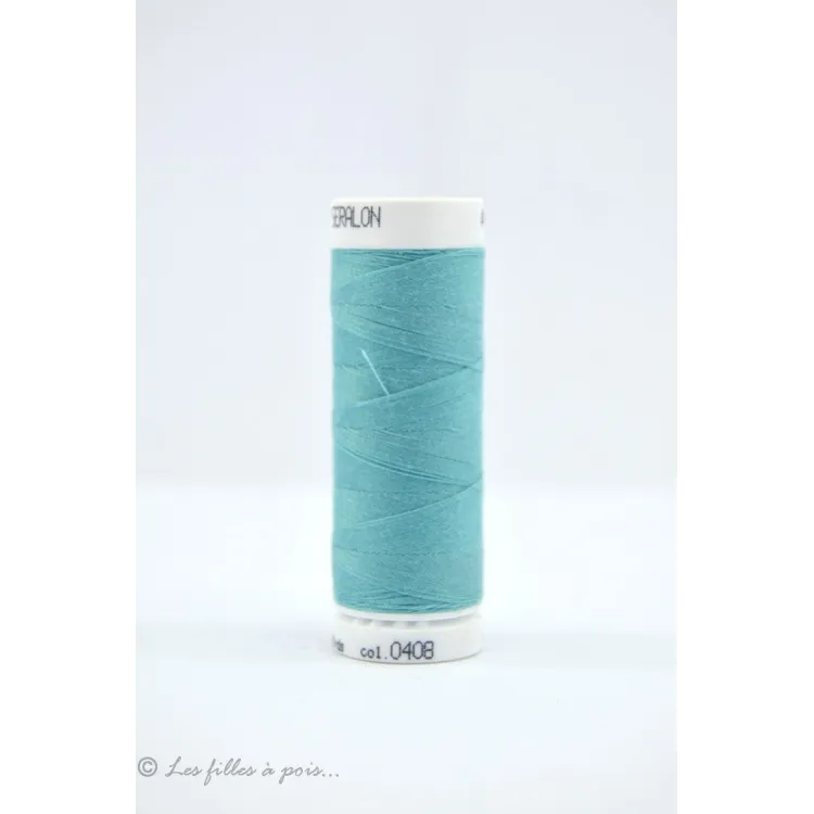 Fil à coudre Mettler Seralon 200m - Bleu - 0408 Mettler : fils à coudre, broder et surjeter de qualité - 1