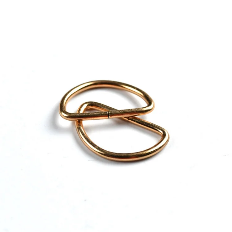 Étriers en D doré rose – Lot de 2 – 12 à 38 mm Tissus et mercerie créative – Nos sélections sans marque - 1