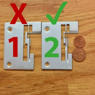 Plaque de couture de surjeteuse PFAFF E-Element 1230 OL - 2ème génération Pfaff : machines à coudre, surjeteuses Lidl et pièces 