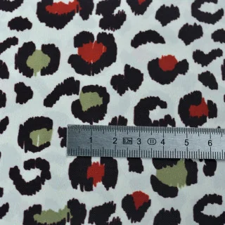 Tissu imperméable déperlant léopard "Baghera" Naturel - Spécial coupe-vent - Collection Klass - Les Filles à Pois Design Les Fil