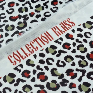 Tissu imperméable déperlant léopard "Baghera" Naturel - Spécial coupe-vent - Collection Klass - Les Filles à Pois Design Les Fil