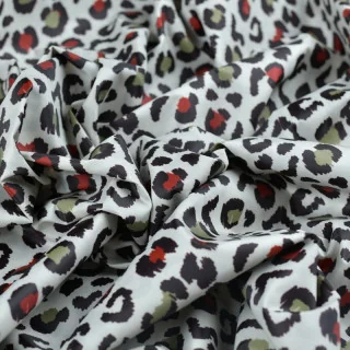 Tissu imperméable déperlant léopard "Baghera" Naturel - Spécial coupe-vent - Collection Klass - Les Filles à Pois Design Les Fil