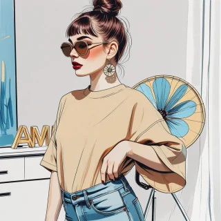 Patron de couture – T-shirt loose PORTLAND (PDF) Patterns Number 5 - 2