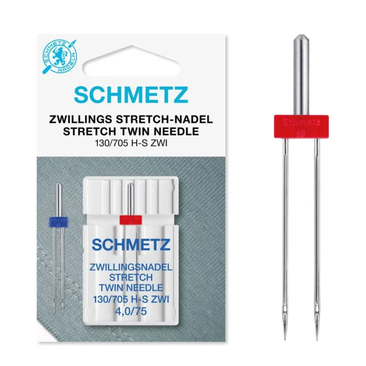 Aiguilles stretch double machine à coudre 4.0/75 - Schmetz Schmetz : aiguilles pour machines à coudre, broder et surjeter - 1