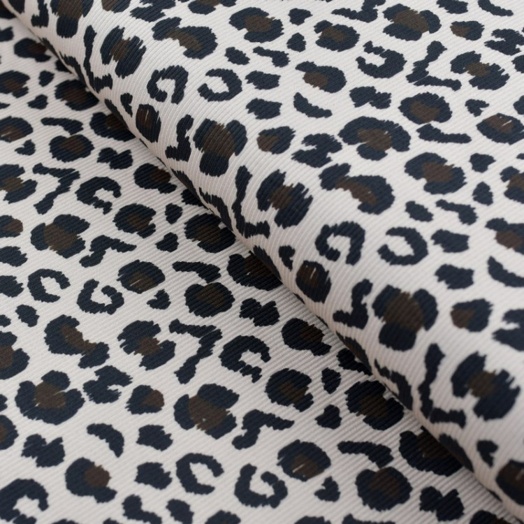 Tela jersey estampado leopardo colección "Klass" - Crudo y negro - Les Filles à Pois Les Filles à Pois - Design ® - Mercerie et Tela jersey estampado leopardo colección "Klass" - Crudo y negro - Les Filles à Pois Les Filles à Pois - Design ® - Mercerie et