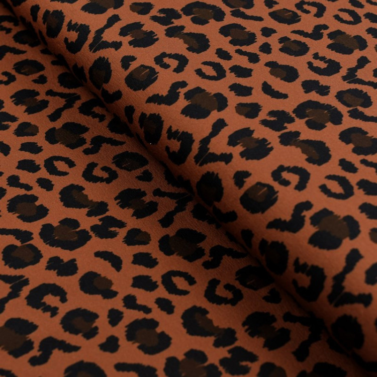 Tela jersey estampado leopardo colección "Klass" - Chocolate y negro - Les Filles à Pois Les Filles à Pois - Design ® - Mercerie Tela jersey estampado leopardo colección "Klass" - Chocolate y negro - Les Filles à Pois Les Filles à Pois - Design ® - Mercerie