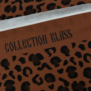 Tissu jersey motif léopard "Ryzhik" chocolat et noir- Collection Klass - Les Filles à Pois Design Les Filles à Pois - Design : m