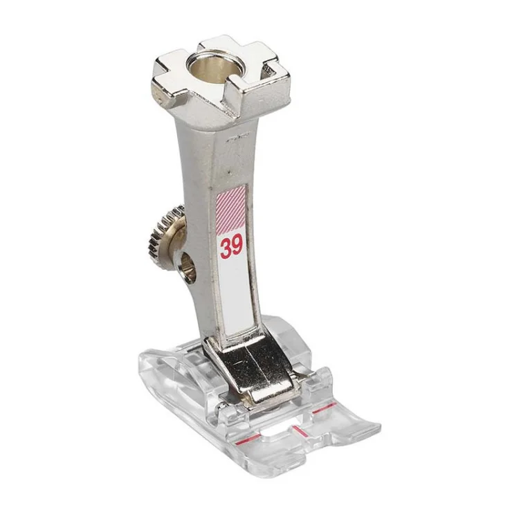 Pied presseur BERNINA n°39 pour passepoil, velcro et coutures décalées BERNINA : machines à coudre, à broder et à surjeter - 1