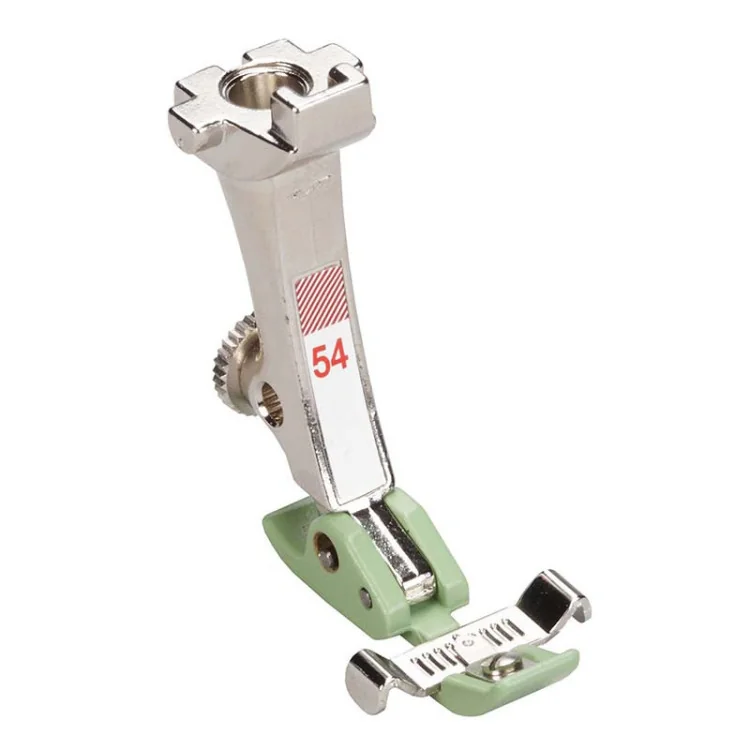 Pied presseur BERNINA n°54 pied fermeture à glissière avec semelle glissante Teflon et guide latéral BERNINA : machines à coudr