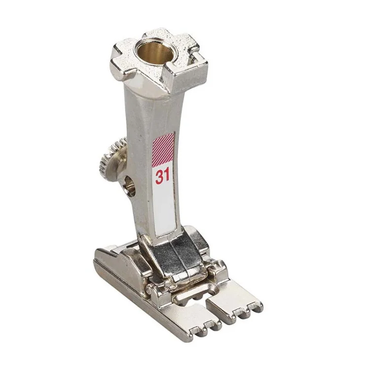 Pied presseur BERNINA n°31 pour nervures décoratives multiples (5 rainures) BERNINA : machines à coudre, à broder et à surjeter 