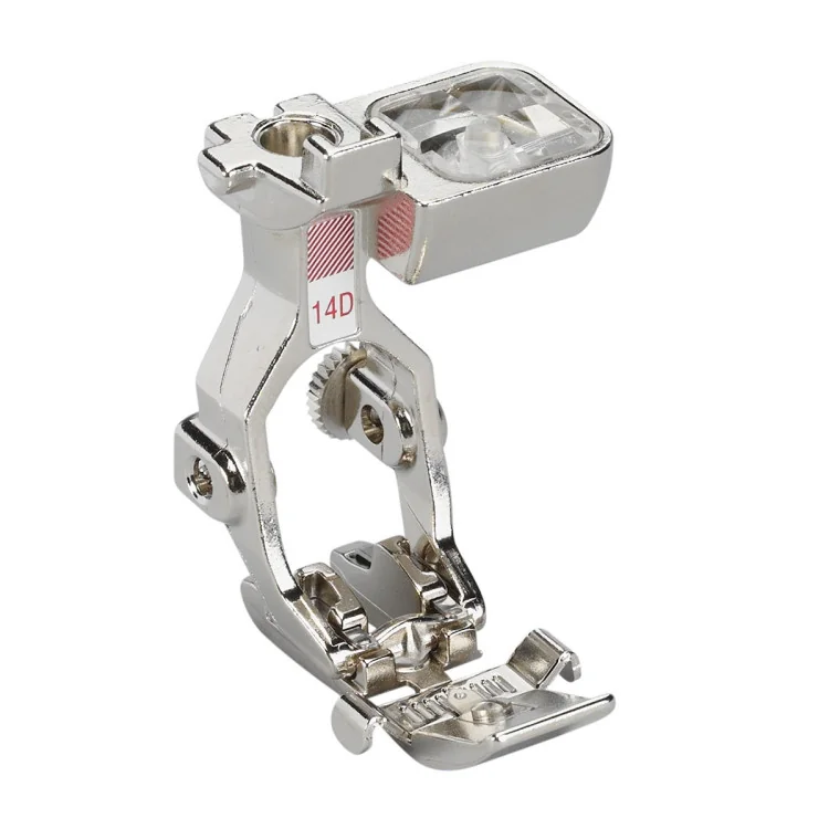 Pied presseur BERNINA n°14D fermeture éclair avec guide (surpiqûres renforcées) BERNINA : machines à coudre, à broder et à surje