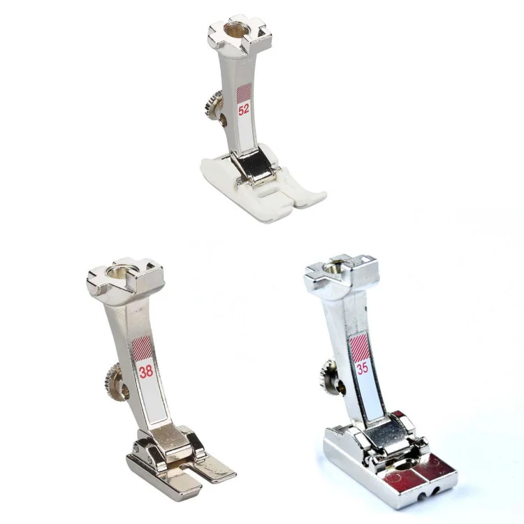 Pack découverte BERNINA - Pieds presseurs n°35, n°38 et n°52 BERNINA : machines à coudre, à broder et à surjeter - 1 Pack découverte BERNINA - Pieds presseurs n°35, n°38 et n°52 BERNINA : machines à coudre, à broder et à surjeter - 1