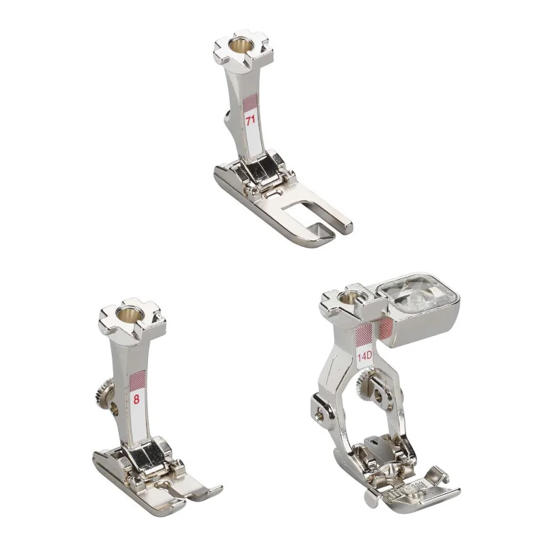 Pack Jeans BERNINA - Pieds presseurs n°8, n°71 et n°14D BERNINA : machines à coudre, à broder et à surjeter - 1