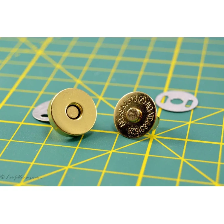 Fermoirs magnétiques ronds à sertir – Bronze – Lot de 5 Tissus et mercerie créative – Nos sélections sans marque - 1