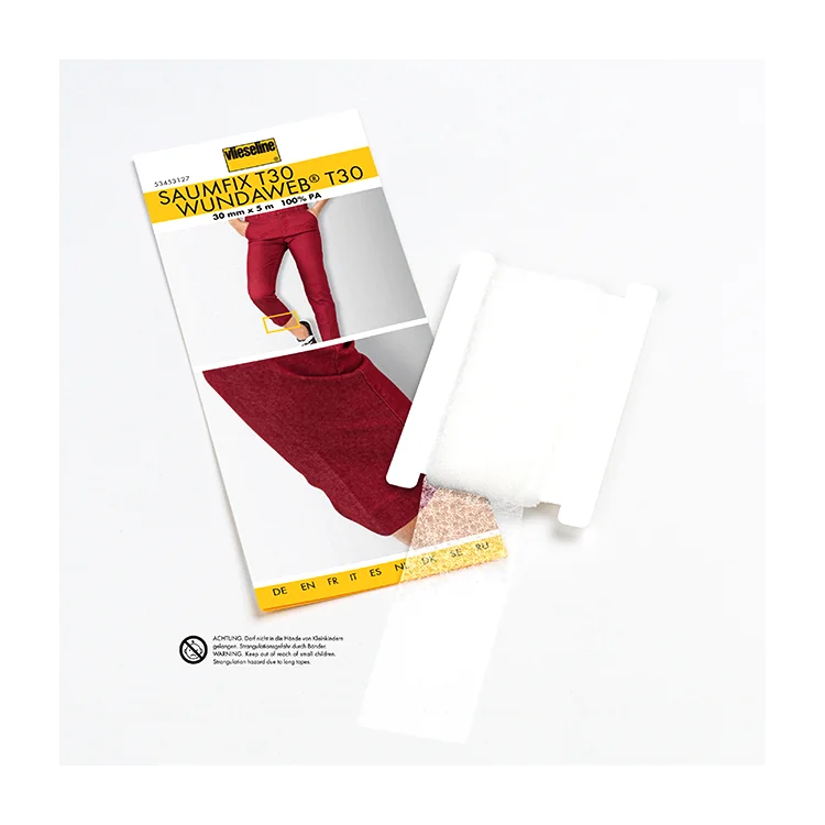 Ourlet Rapide – Vlieseline – Bande thermocollante simple face pour ourlets express Vlieseline : entoilages, molletons et support