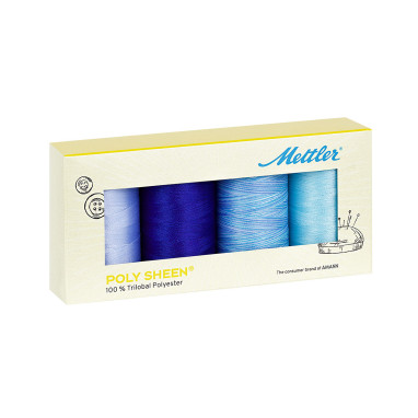 Juego De Hilos Mettler 389914 - 8 Bobinas De Algodón Egipcio, Colores Varios