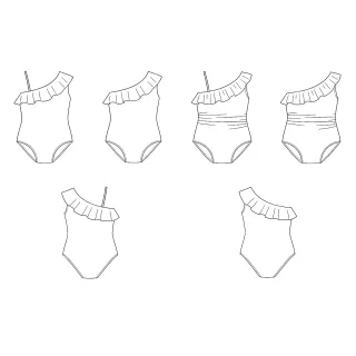 Patron couture ANNABA cache bidou – Maillot de bain une pièce PDF | Patterns Number 5