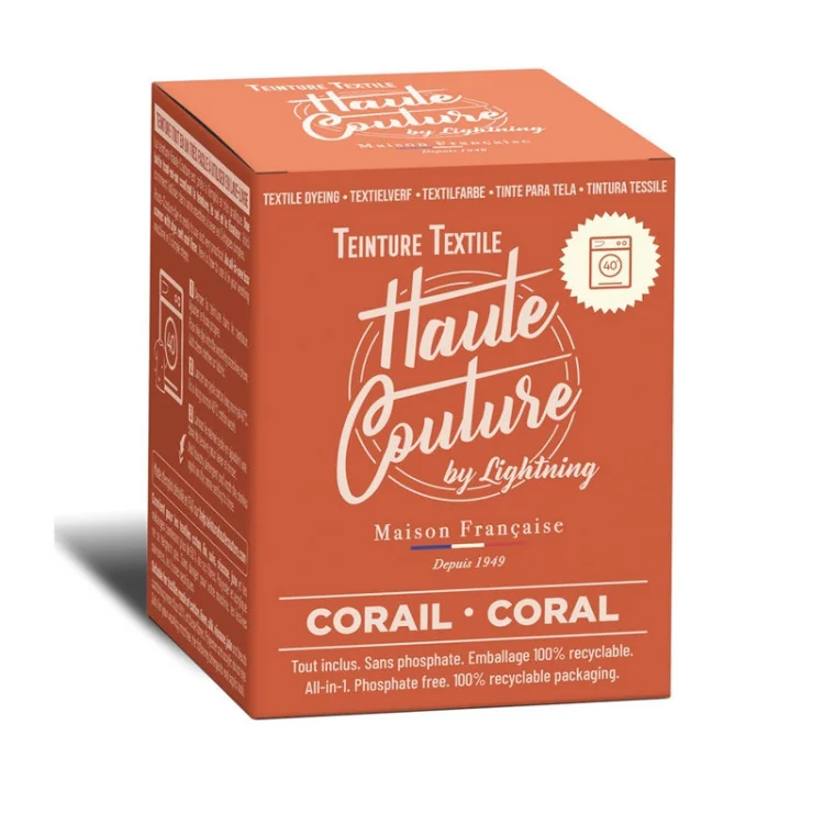 Teinture textile Haute Couture – 33 couleurs – Spécial machine, facile et durable