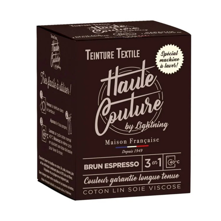 Teinture textile Haute Couture – 33 couleurs – Spécial machine, facile et durable