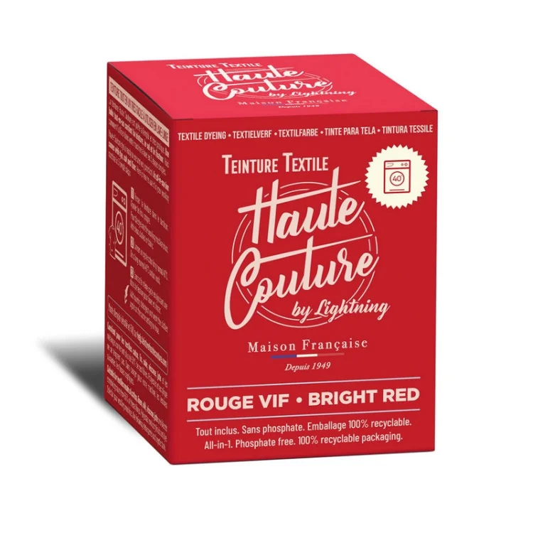 Teinture textile Haute Couture – 33 couleurs – Spécial machine, facile et durable