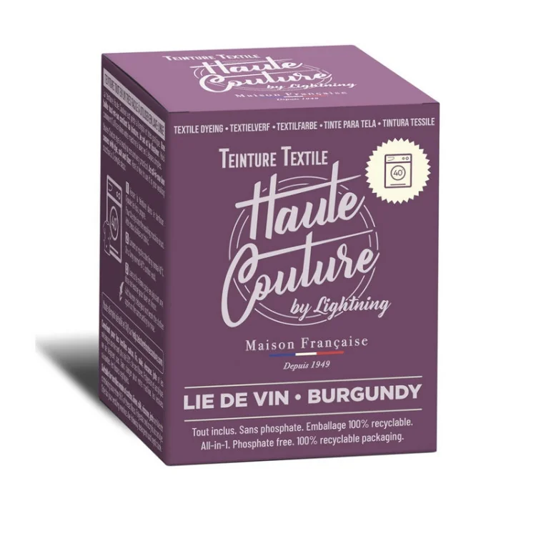 Teinture textile Haute Couture – 33 couleurs – Spécial machine, facile et durable