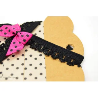 Elastique dentelle festonnée - 12mm - 2