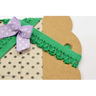 Elastique dentelle festonnée - 12mm - 30